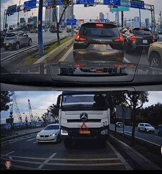 Hình ảnh phương tiện trong vụ việc tại giao lộ ở TP.HCM